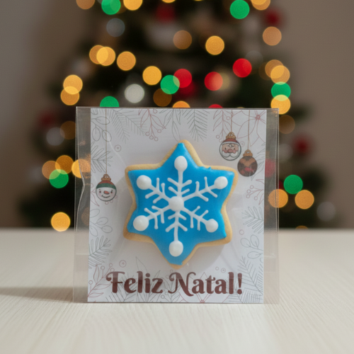 1 Unidade - Biscoito Formato Floco de Neve